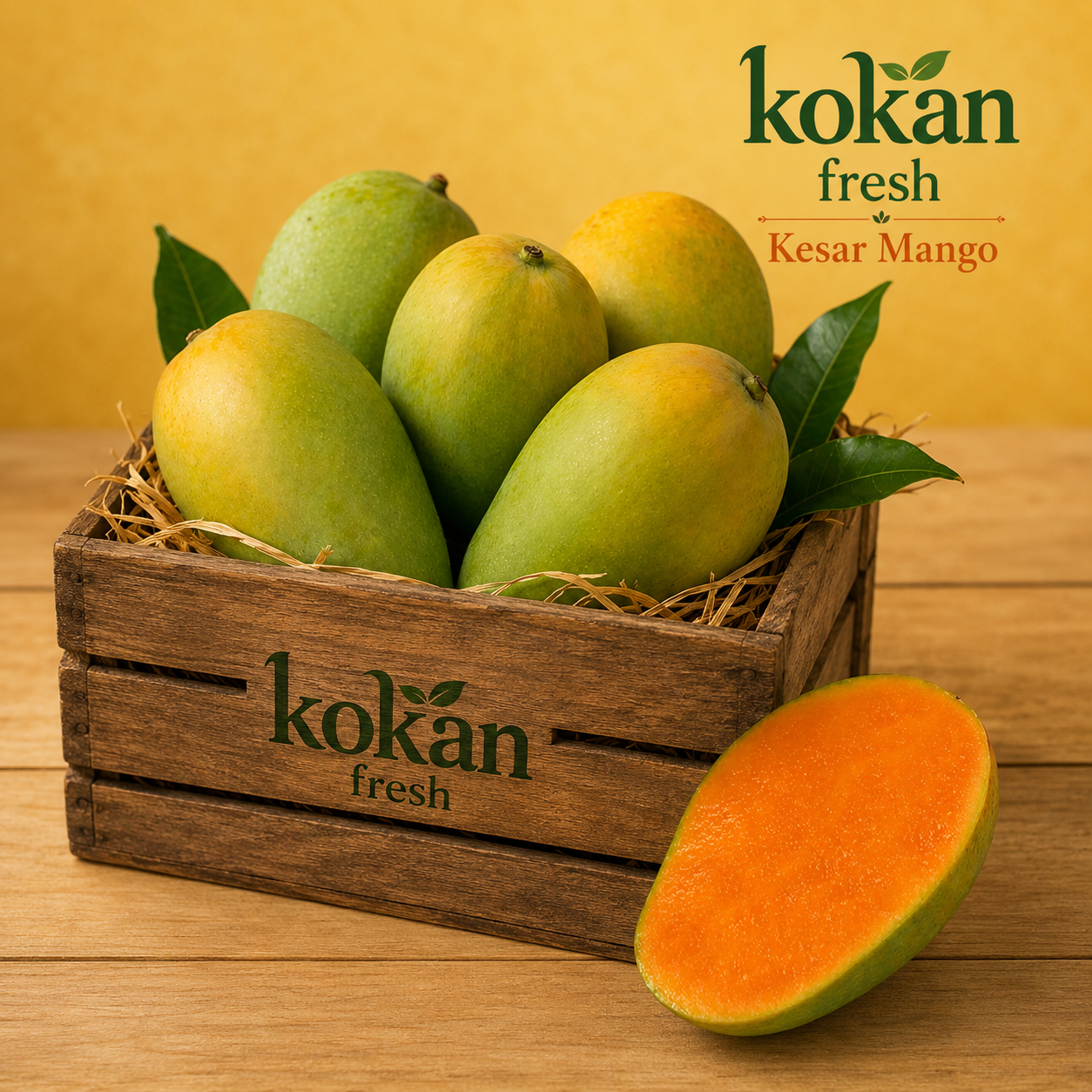 Kesar Mango - Organic - Fresh 24 Piece
